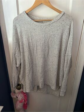 Light Gray Women's Cozy Knit Sweater